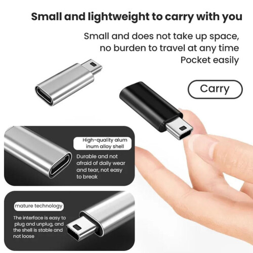 Προσαρμογέας USB-C θηλυκό σε μίνι USB2.0 αρσενικό 1