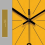 Modern Circular Wall Clock – Yellow & Black 3