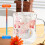 Transparenter Kaffeebecher mit Blumenmuster, doppelwandig, 300 ml 8