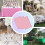 3 Pack Pink Plastic Christmas Tablecloths 54 x 108 in 4
