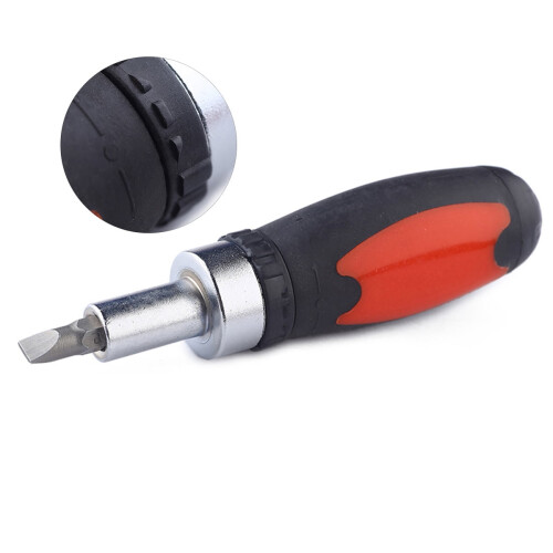 Wrench Tool 1 Set Hexagonal Screwdriver Handle Red Black Steel Plastic Cordless Screwdriver Accessory 2