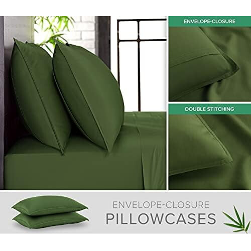 Organic Bamboo Viscose Queen Pillowcases 2 Pack 1