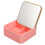 Small Storage Shelf Flip Table Desk Makeup Mirror Clamshell 5