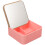 Small Storage Shelf Flip Table Desk Makeup Mirror Clamshell 7