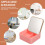 Small Storage Shelf Flip Table Desk Makeup Mirror Clamshell 8