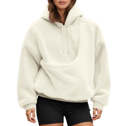 Sweat à capuche oversize avec poche avant pour chats 2