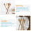 10 cucharas reutilizables de bambú para remover café, cucharas con mango largo. 7
