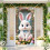 Easter Door Cover Bunny Eggs Print 180x90cm 5