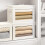 Fabric Storage Bin with Clear Window, 15"L x 10"W x 10"H, 4