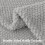 Fuzzy Fleece Throw Blanket 60x80 in, Light Grey 4