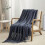 Navy Acrylic Throw Blanket 50 x 60 Inches 2