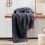 Navy Acrylic Throw Blanket 50 x 60 Inches 4