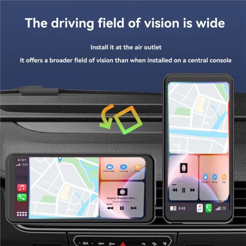 Car 6.5 Inch Display Wireless CarPlay Android Auto Palyer Car Navigation Screen Portable Digital Display 1