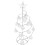 christmas Wrought Ornament Display Christmas Tree Silver 8