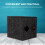 1 Pair DIY Accessory Subwoofer Box for Car Black Wood 8
