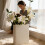 White Ceramic Book-Shaped Vase 15.8 x 19.8 cm 3