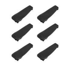 Set di 6 clip per cintura per radio bidirezionale IC V8E, T70A, F3002, BP 264, nero