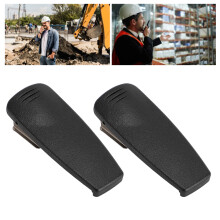 2 Pezzi di Clip di Sostituzione per Cintura Radio in ABS Nero per P7300, P7100P, XG‑75, P5300 7100P