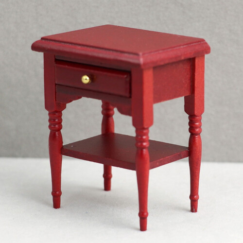 Table de chevet vintage en bois : Mini table de nuit 2