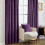 Cortinas opacas de terciopelo morado, 52 x 108 pulgadas, 2 paneles 7