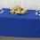 Royal Blue Polyester Rectangular Tablecloth 60 x 126 in 2