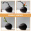 Black Ceramic Table Vase 17 x 9 x 14 cm 2