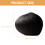 Black Ceramic Table Vase 17 x 9 x 14 cm 5