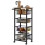 Homcom HOMCOM 4-Tier Kitchen Island on Wheels with 4 Pull-Out Baskets, Oak 2