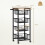 Homcom HOMCOM 4-Tier Kitchen Island on Wheels with 4 Pull-Out Baskets, Oak 3