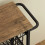 Homcom HOMCOM 4-Tier Kitchen Island on Wheels with 4 Pull-Out Baskets, Oak 9