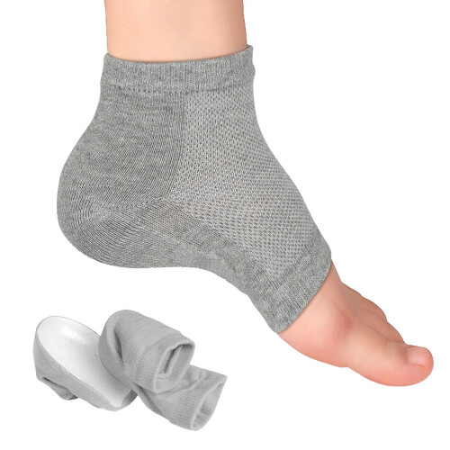 Palmilhas Rizzsoles Height Max, aumento de altura de 7,6 cm (3 polegadas), elevação invisível do calcanhar, cinza, 2,5. 1