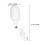 2-Pack Plastic Float Valve for Aquarium Water Level Control Automatic White 2