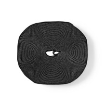 Klettbandhalter | Klettband | 1x Klettbandrolle | Schwarz
