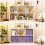 (Purple) 4x Storage Cube Boxes Clothes Organiser Foldable 5