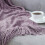 Light Lavender Throw Blanket 50x60 Inches Throw Textured Solid Soft Sofa Couch Decorative Knit Blanket 5