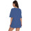 Kurzarm-Top mit Rundhalsausschnitt für Damen, Sommer 6