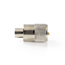 PL259 Kontakt | Rak | Hane | Nickelplatten | 75 Ohm | Lötung | Kabeleingang Durchmesser: 6,0 mm | Metall | Silber | 25 St. Silber | Umschlag