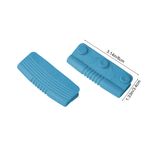 Protetores de silicone para alças de panelas, 8 x 3,4 cm (pacote com 3) 2
