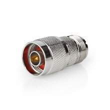 Satelliten- und Antennenadapter | N Hane | PL259 Hona | Vernickelt | 75 Ohm | Rak | Metall | Silber | 10 St. | Umschlag