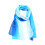 Pacote com 1 lenço de chiffon azul-celeste para ocasiões formais e informais. 4