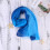 Pacote com 1 lenço de chiffon azul-celeste para ocasiões formais e informais. 5