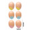 Easter Eggs Assorted Colors 6 Pcs 3