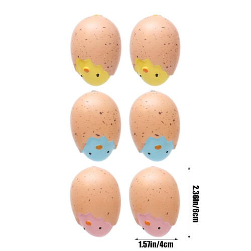 Easter Eggs Assorted Colors 6 Pcs 2