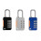 3-Piece Suitcase Combination Lock, Zinc Alloy & ABS, 4-Digit 4