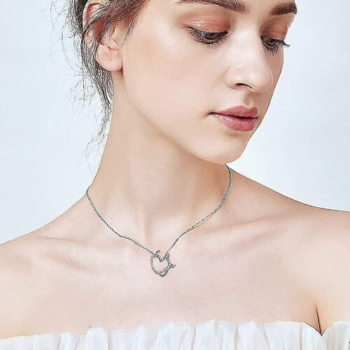 Collana con pendente da donna, elegante gioiello alla moda 2