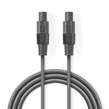 Hangszóró kábel | 48 x 0,20 mm | Réz | 5,00 m | kerek | PVC | Sötétszürke | Karton hüvely