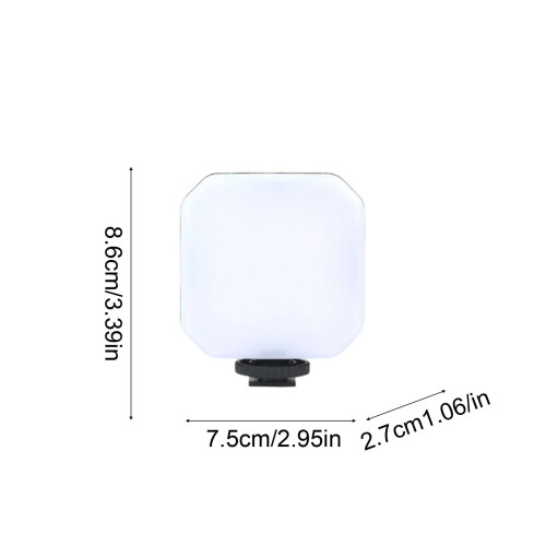 Draagbare RGB LED-invullamp – Mini vierkant, hoge CRI, 2