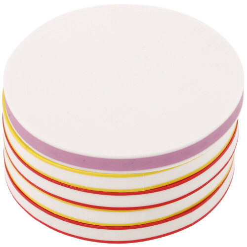 Rubber Stamp Material 5Pcs Round Carving Blocks For Diy Engraving Projects 2