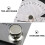 180 Straightedge Rotating Angle Protractor Ruler Stainless Steel Protractor 2