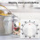 Square Mechanical Kitchen Timer 60-Minute White 5